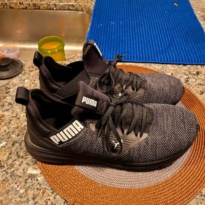 Puma Enzo men's sneakers size 12 Black- Grey Soft Foam Insoles
